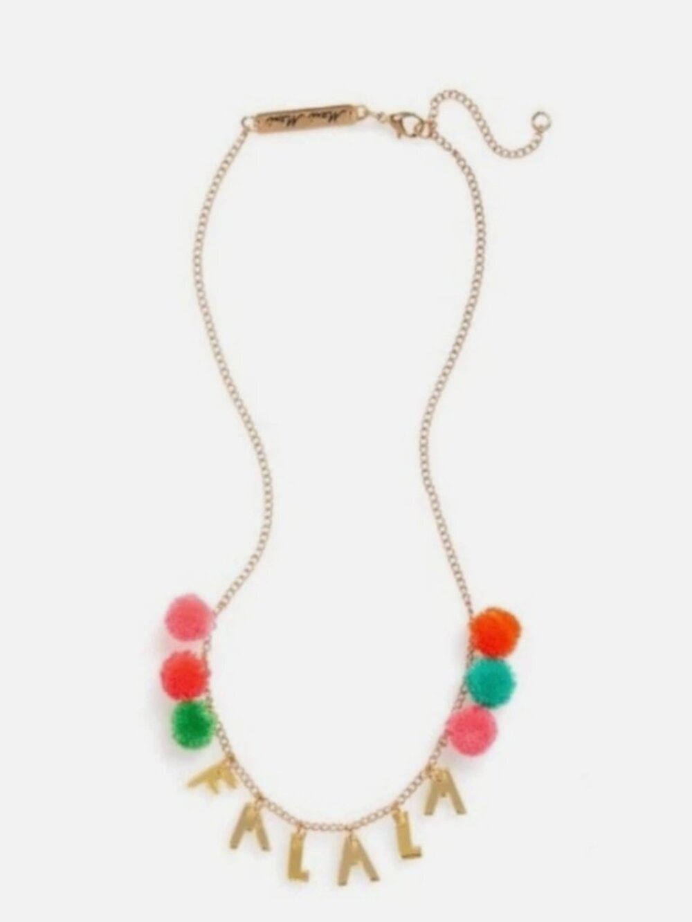 Meri Meri Fa La La Christmas Pom Pom Necklace New NIB